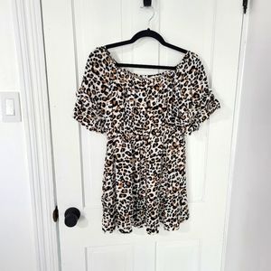 Animal Print Mini Dress